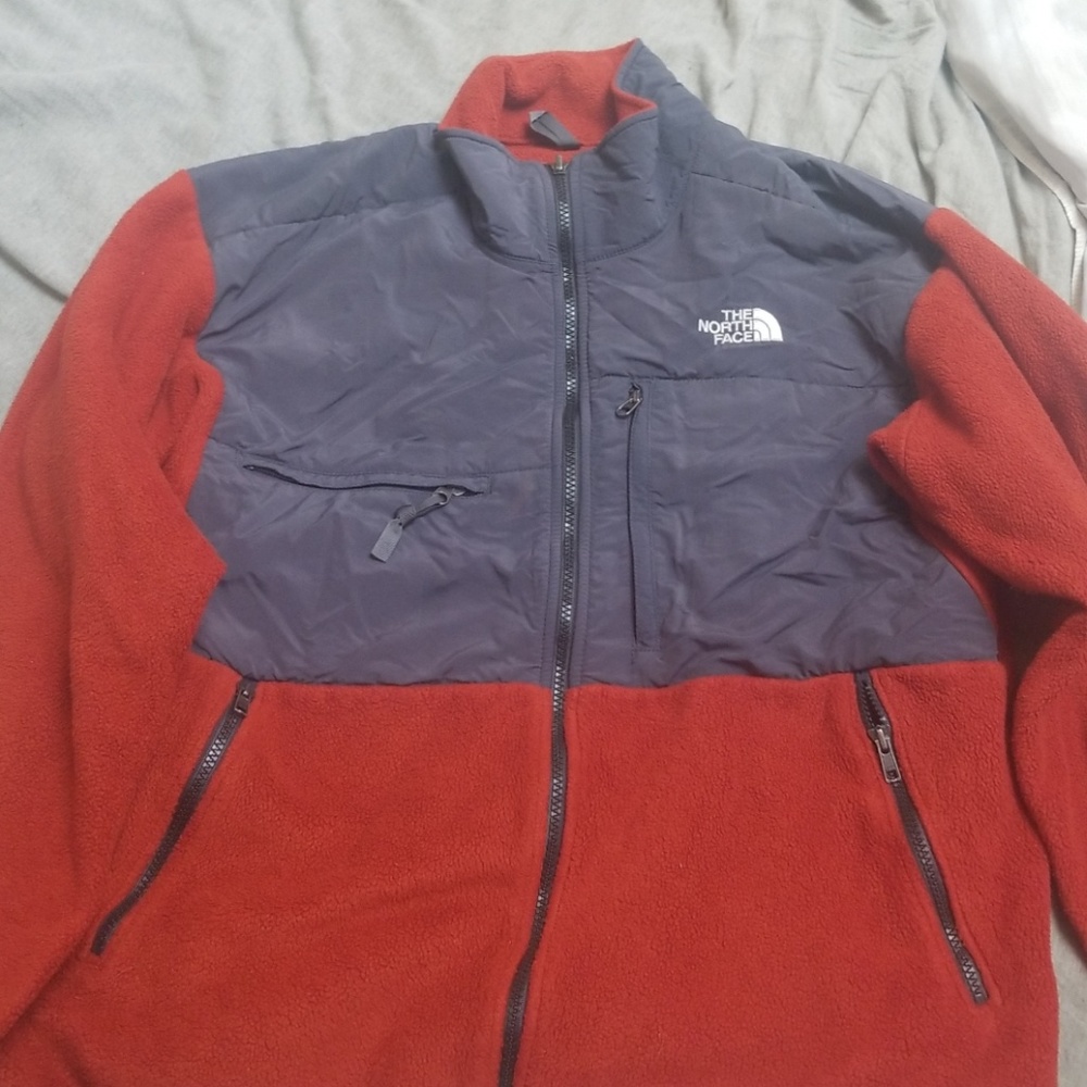Rust orange Northface jacket